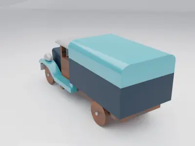 Toy truck Low-poly 3D model buy