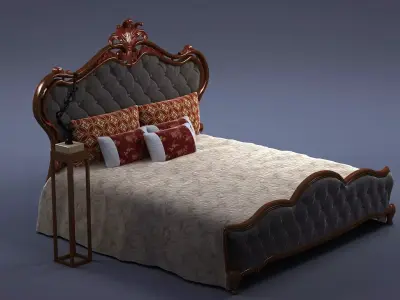 cabinet cabinet wardrobe sofa bed table bookshelve 3D model