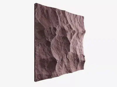 398-RockPanel sandstone wall texture 3D model
