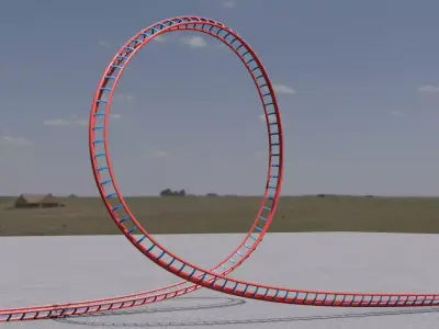 Loop of death 3D model Low-poly 3D model