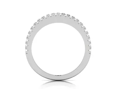 Band 3dm Render Details oval diamond ring gold 3D print model