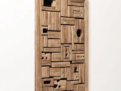 Panel wood form frame n1 3D model