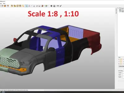Toyota Tacoma 2020 Access Cab Body For Print 3D print model