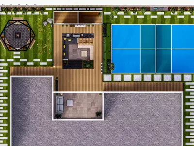 Backyard Design 3D model