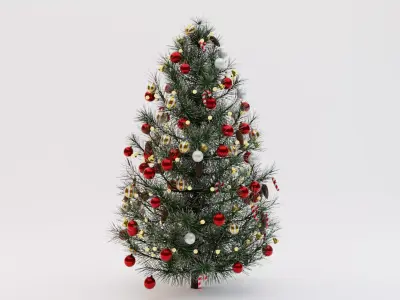 Christmas Tree Low-poly 3D model