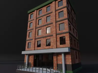 American building 3D model