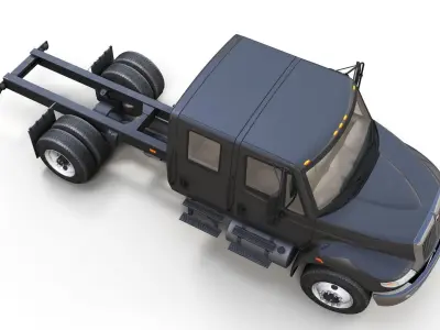 Durastar crewcab truck Low-poly 3D model