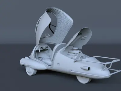 Fusion flea - fallout 4 car Low-poly 3D model