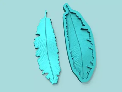 Tropical Leaf - Silicone Mold Maker - Template 3D print model