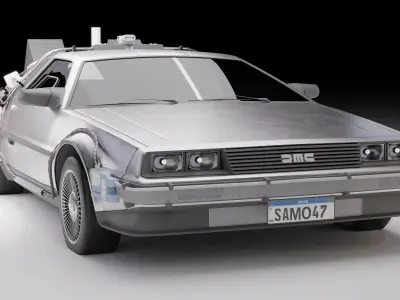 Delorean DMC 1981 3D model