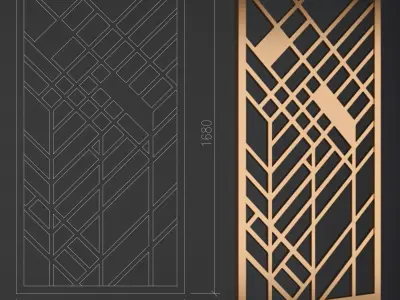 Decorative panel Free 3D model