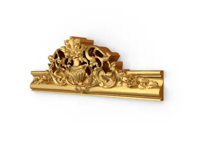 Classic decor ornament carved 06 3D model