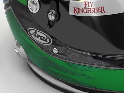 Helmet F1 2009 Giancarlo Fisichella  3D model