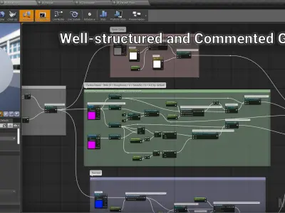 Unreal Engine 4 - Useful Master Materials Low-poly 3D model