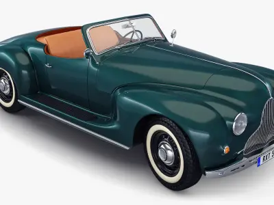 Generic Cabriolet Retro Car M 2 3D model