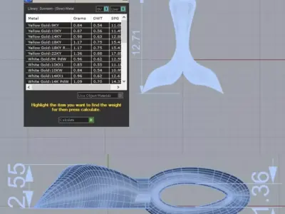 Whale Tail Pendant 3D print model