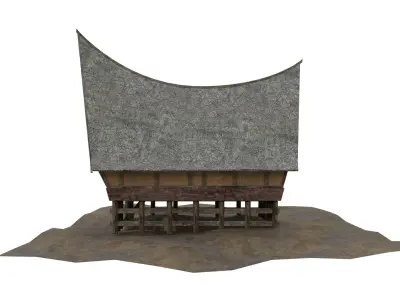 Rumah Adat Bolon - Suku Batak Free 3D model