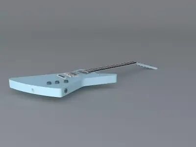Gibson Explorer guitar Free 3D model