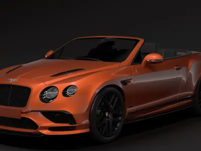 Bentley Continental Supersport Convertible 2018 3D model