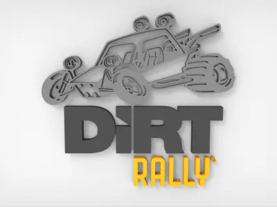 Dirt Rally 3D Logo Animation Free 3D print model