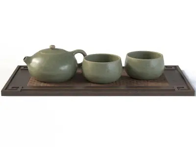 Yixing Tea Set 3D model