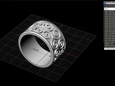celtic knot ring 3D print model