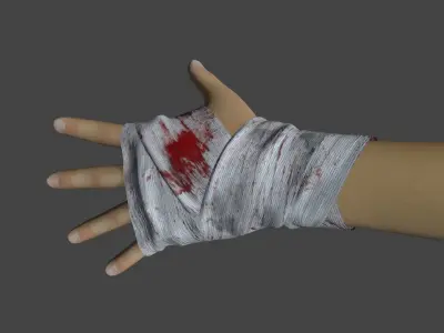 Arm Bandage Low-poly 3D model