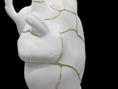  Heart vase 3D model