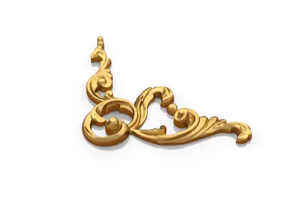 Classic decor ornament 150 3D model