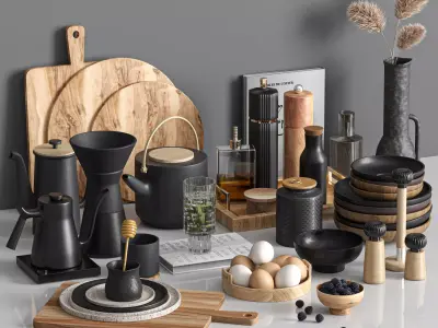 kitchen accessories 007 3D model