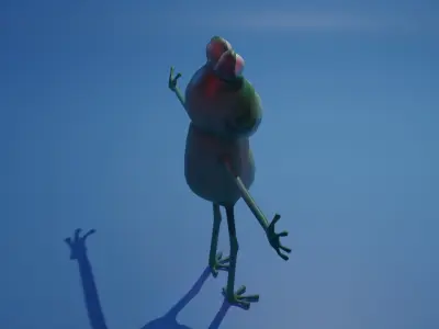 Frog - Character Low-poly 3D model