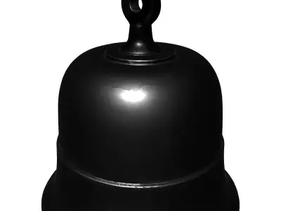 Simple Metal Bell 3D Model Low-poly 3D model
