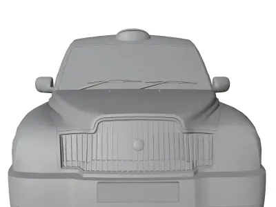 London Cab unbranded 3D model