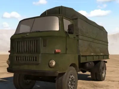 military off-road vehicles 3D Model Pack