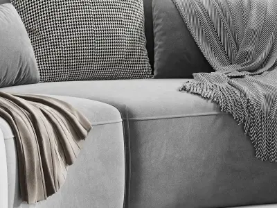 Hearth Curve Lounge Sofa 3D model