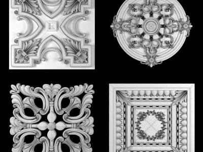 Ornament Element Pack 20 3D model