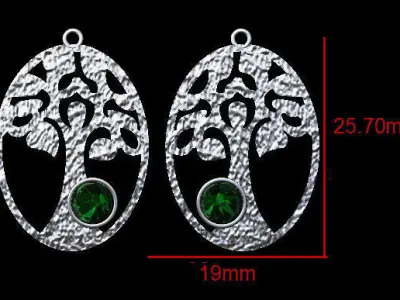 Tree of Life Organic Pendant 3D print model