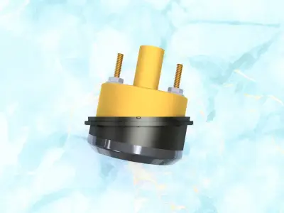 60 to 52mm Gauge Adapter 3D print model