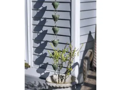 Blue Verde Copper Alldredge Rain Chain 3D model