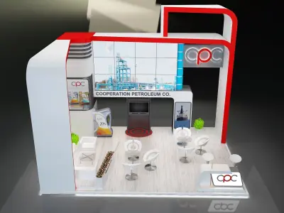 Booth Exhibition Stand a229a 3D model
