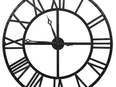 Oversized Besaw Wall Clock 3D model