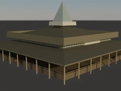 Library renovation 3D model