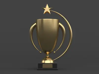 Trophy Cups 3D model 19