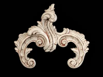 Classic carved 118 3D model