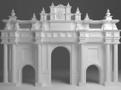 Roman Entry Gate 3D model