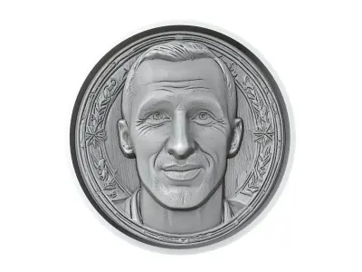 Giorgio Chiellini Footballer Medallion 3D print model