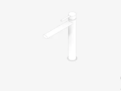 Vessel Mixer - Luxury - Sleek Oval Low-poly 3D model