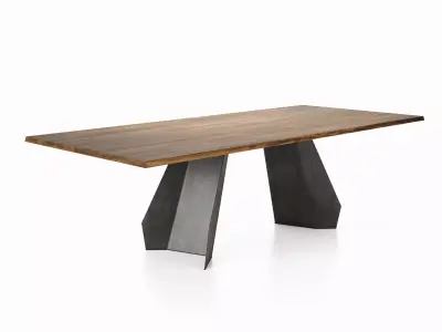 Origami 250 and 300 Dining Table 3D model