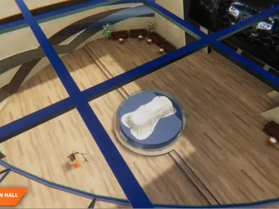 Exhibition hall - showroom 3D model