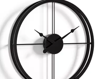 Modern Large Silent Wall Clock 3D model